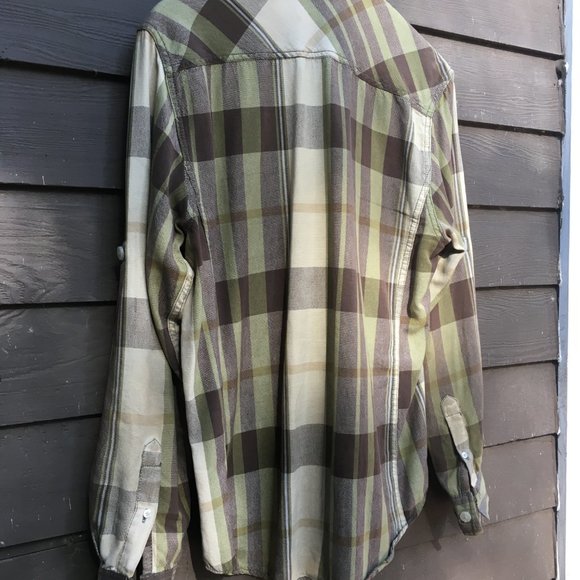 American Rag Western-style Plaid Button-up Sz S - Picture 5 of 5